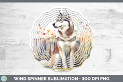 GorgeousFence Dogs 05 Wind Spinner design.