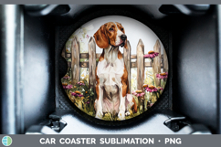 GorgeousFence Dogs 05 Car Coaster design.