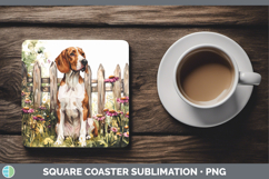 GorgeousFence Dogs 05 Square Coaster design.