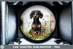 GorgeousFence Dogs 05 Car Coaster design.