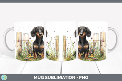 GorgeousFence Dogs 05 Mug Wrap design.