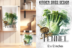 Kitchen Spices Stickers, Botanical Herbs and Spices PNG Product Image 1