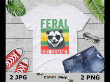 Feral Girl Summer Png, Feral Png, Summer Png Designs Product Image 3