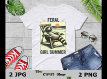 Feral Girl Summer Png, Feral Png, Summer Png Designs Product Image 3