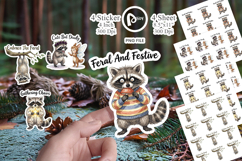 Feral Raccoon Chaotic Whimsigoth Sticker Product Image 1