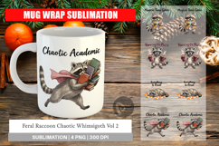 Feral Raccoon Whimsigoth Mug Wrap Product Image 1