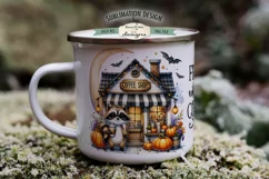 Feral Without Coffee | Cute Raccoon Halloween 11 & 15 oz Mug Product Image 1