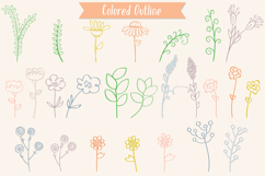 Meadow Ferns &amp; Wild Flowers | Color Hand Drawn Leaves, Plant Product Image 4