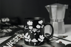 Meadow Ferns &amp; Wild Flowers | White Hand Drawn Leaves, Plant Product Image 5