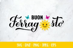 Buon Ferragosto SVG. Italian summer festival Product Image 1