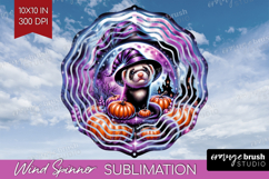 Ferret Halloween Wind Spinner Sublimation PNG Cute Animal Product Image 1
