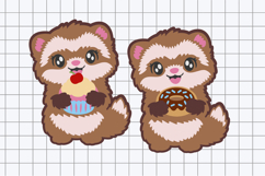 3D Ferret Treats SVG Product Image 2