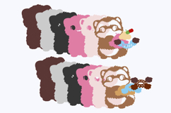 3D Ferret Treats SVG Product Image 3