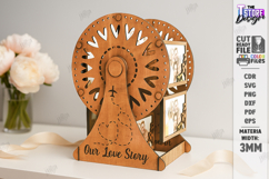 Wooden Ferris Wheel Photo Frames Laser Cut Bundle|Home Decor Product Image 3