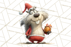 Santa Animal PNG Clipart, Christmas Animal PNG Product Image 2