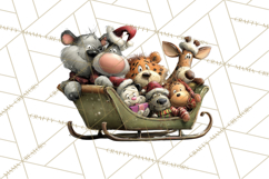 Santa Animal PNG Clipart, Christmas Animal PNG Product Image 5