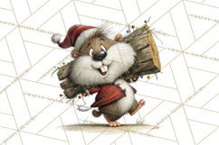 Santa Animal PNG Clipart, Christmas Animal PNG Product Image 5