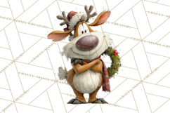 Santa Animal PNG Clipart, Christmas Animal PNG Product Image 5