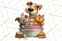 Santa Animal PNG Clipart, Christmas Animal PNG Product Image 4