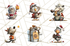 Santa Animal PNG Clipart, Christmas Animal PNG Product Image 8