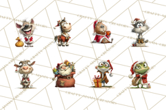 Santa Animal PNG Clipart, Christmas Animal PNG Product Image 4