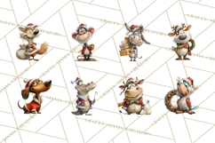 Santa Animal PNG Clipart, Christmas Animal PNG Product Image 3