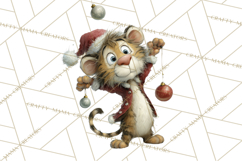 Santa Animal PNG Clipart, Christmas Animal PNG Product Image 4