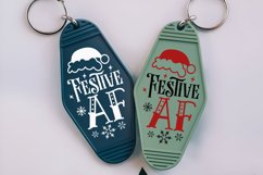 Festive Af SVG , Christmas Motel Keychain SVG Design Product Image 3