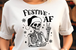 Festive AF Sarcastic Christmas SVG Product Image 2