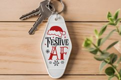 Festive Af SVG , Christmas Motel Keychain SVG Design Product Image 2