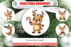 Ornament Festive Baby Rudolf Product Image 1