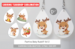 Earring Festive Baby Rudolf Product Image 1