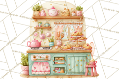 Holiday Baking Clipart, Gingerbread &amp; Elf Digital Art PNG Product Image 4