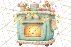 Holiday Baking Clipart, Gingerbread &amp; Elf Digital Art PNG Product Image 5