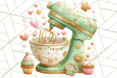 Holiday Baking Clipart, Gingerbread &amp; Elf Digital Art PNG Product Image 3