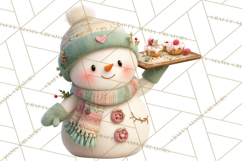 Holiday Baking Clipart, Gingerbread &amp; Elf Digital Art PNG Product Image 4