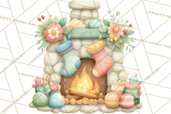 Holiday Baking Clipart, Gingerbread &amp; Elf Digital Art PNG Product Image 5