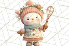 Holiday Baking Clipart, Gingerbread &amp; Elf Digital Art PNG Product Image 3