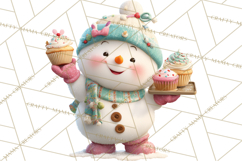 Holiday Baking Clipart, Gingerbread &amp; Elf Digital Art PNG Product Image 4