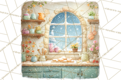 Holiday Baking Clipart, Gingerbread &amp; Elf Digital Art PNG Product Image 3