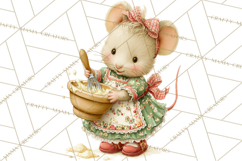 Holiday Baking Clipart, Gingerbread &amp; Elf Digital Art PNG Product Image 5