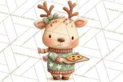 Holiday Baking Clipart, Gingerbread &amp; Elf Digital Art PNG Product Image 2