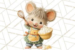 Holiday Baking Clipart, Gingerbread &amp; Elf Digital Art PNG Product Image 3