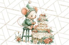 Holiday Baking Clipart, Gingerbread &amp; Elf Digital Art PNG Product Image 5