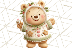 Holiday Baking Clipart, Gingerbread &amp; Elf Digital Art PNG Product Image 2