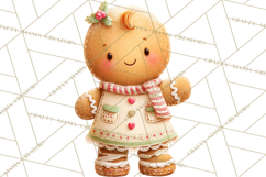 Holiday Baking Clipart, Gingerbread &amp; Elf Digital Art PNG Product Image 2
