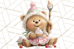 Holiday Baking Clipart, Gingerbread &amp; Elf Digital Art PNG Product Image 2