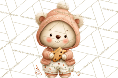 Holiday Baking Clipart, Gingerbread &amp; Elf Digital Art PNG Product Image 5