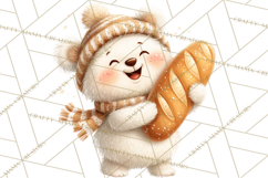 Holiday Baking Clipart, Gingerbread &amp; Elf Digital Art PNG Product Image 2
