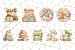 Holiday Baking Clipart, Gingerbread &amp; Elf Digital Art PNG Product Image 9